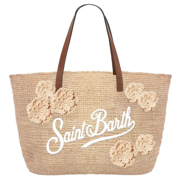 borsa raffia flower RAFFIA CITY 01324H MC2 SAINT BARTH 