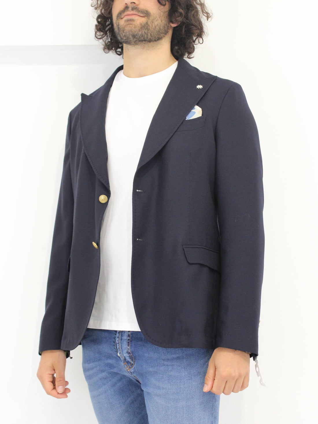 giacca con bottoni logati 3432G2748Y 233318 89 MANUEL RITZ 