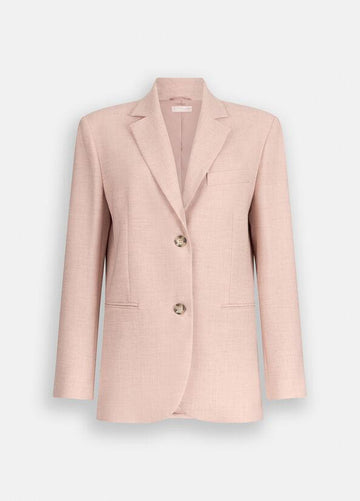 blazer in tessuto melange MF5139T4334 61508 LIU JO WHITE 
