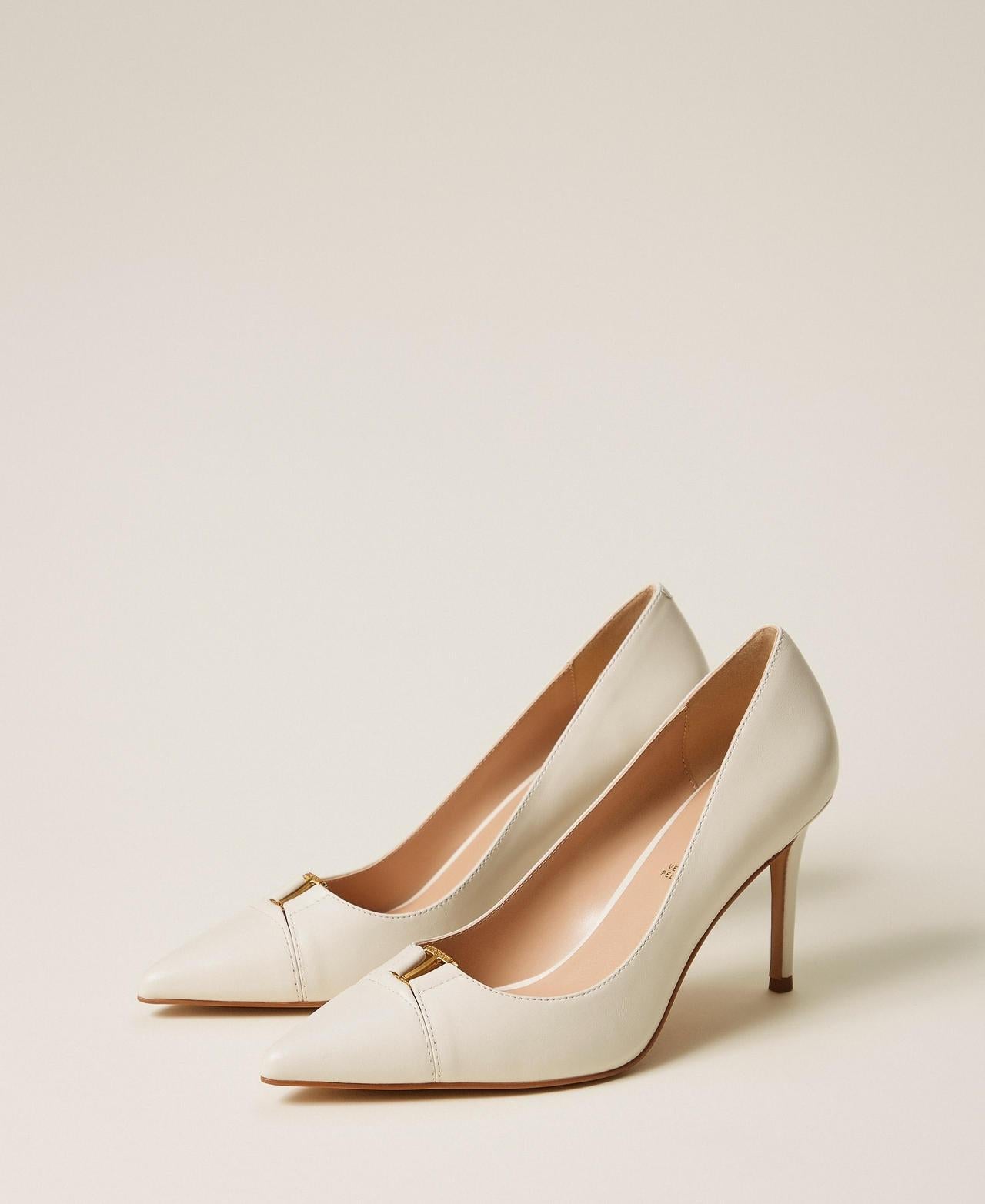 dècollettè alte in pelle 261TCP030 00381 TWINSET 