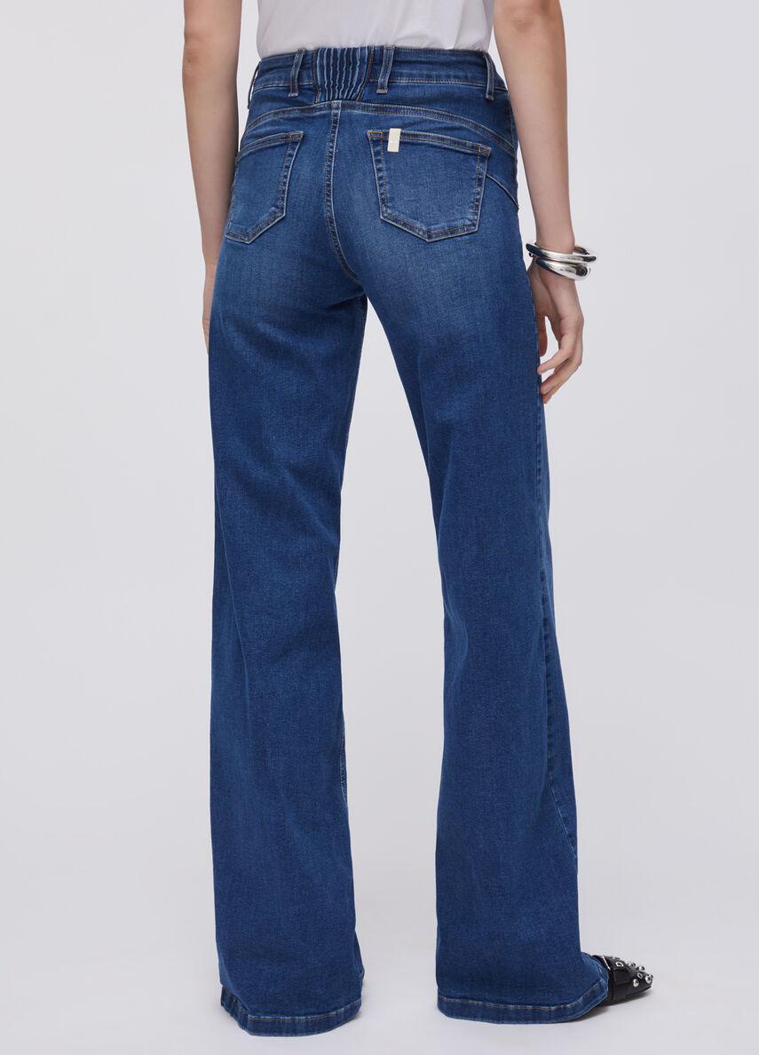 jeans flare a vita alta UA6069DS004 78263 LIU JO DENIM 