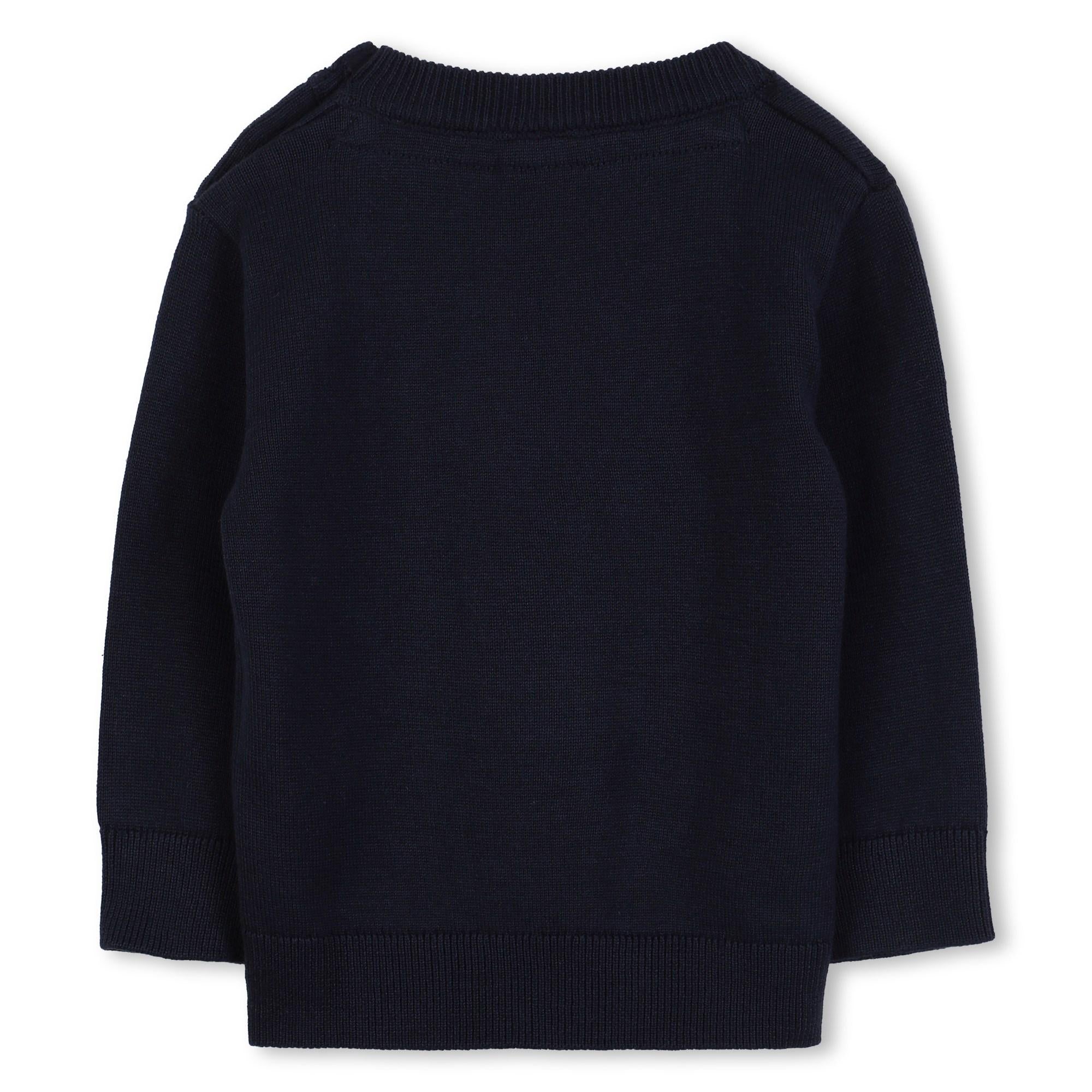 maglione con logo in tono J52455 849 BOSS 