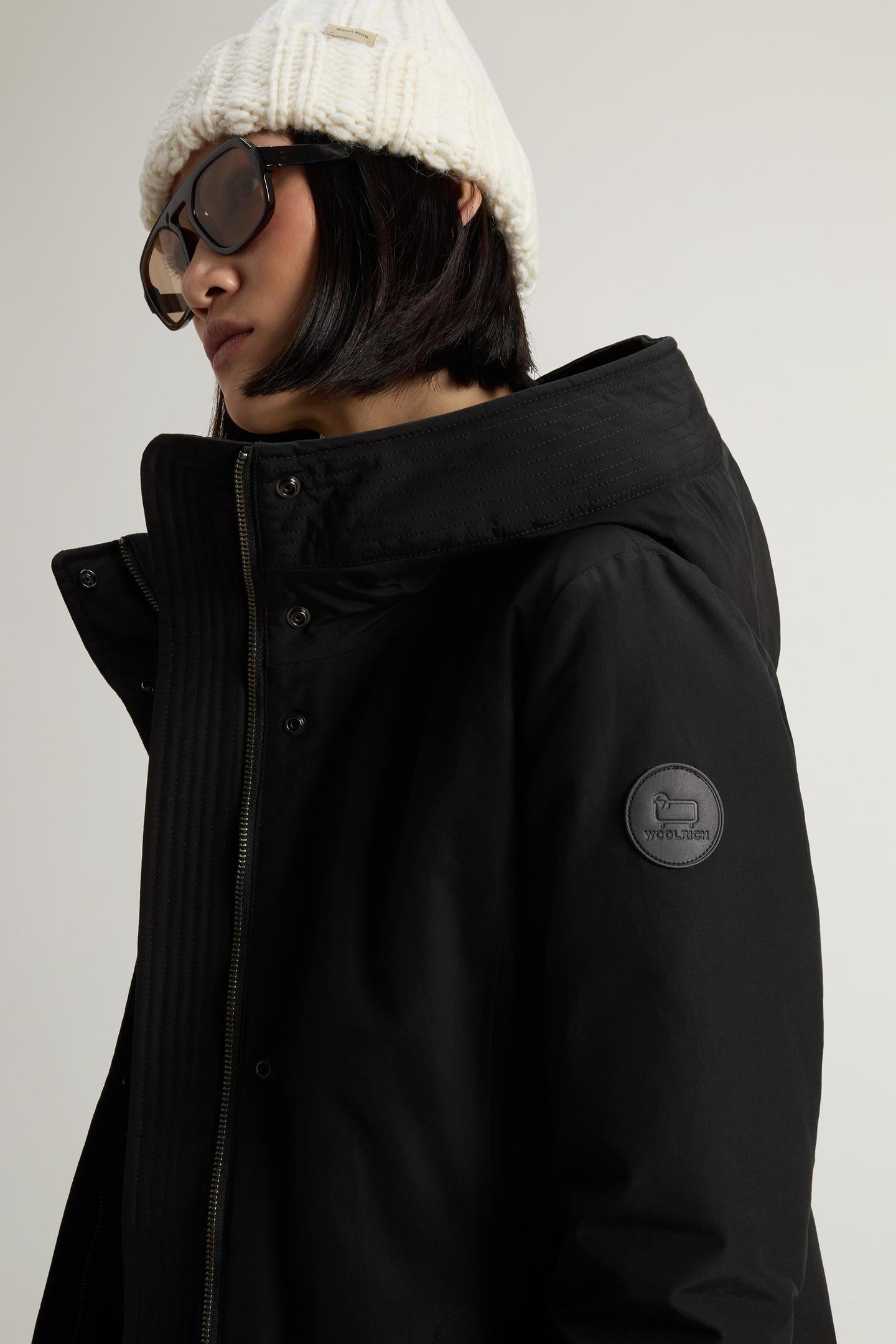 parka boudler in ramar cloth CFWWOU0724FRUT0001 BLK WOOLRICH 