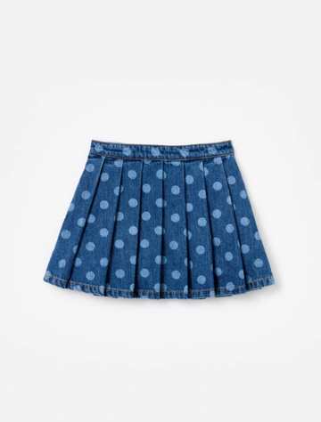 gonna in denim a pois 703SK-BL POLKA DOT SELF-PORTRAIT 