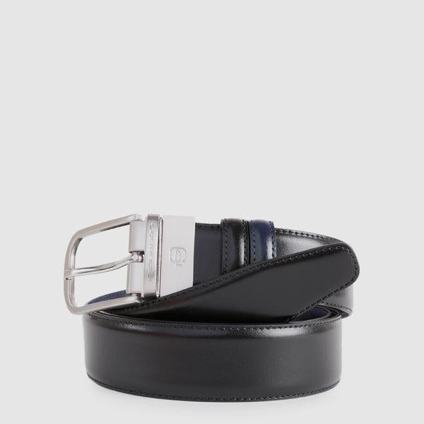 cintura in pelle bicolor CU3049C11 NB PIQUADRO 
