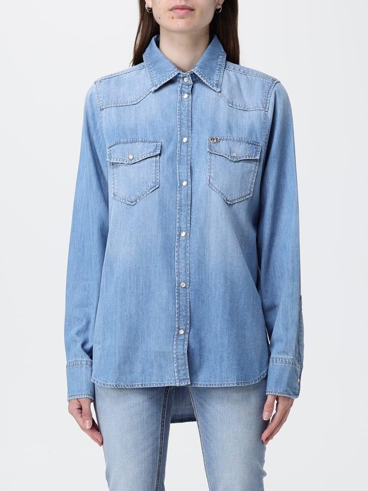 camicia in denim UA6339D4851 79054 LIU JO DENIM 