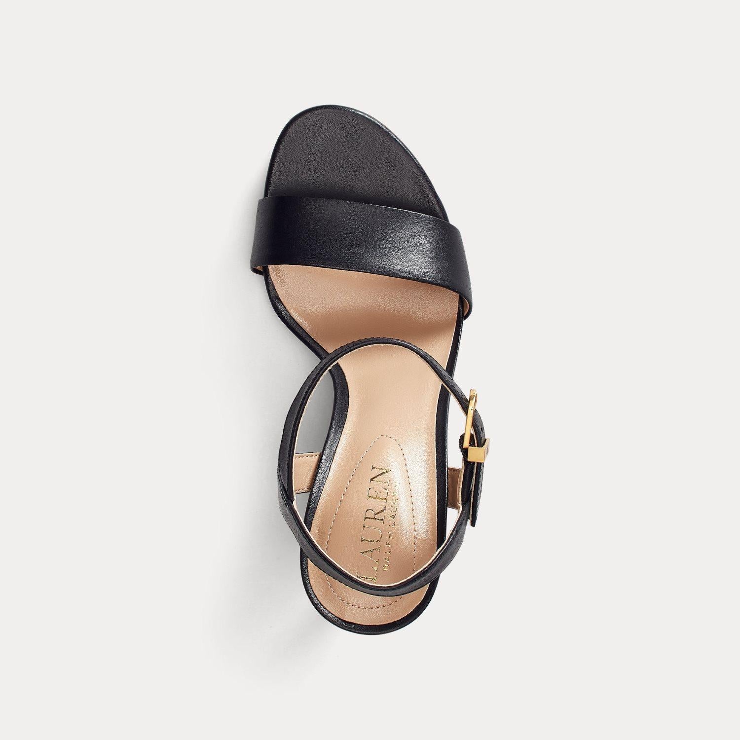 sandalo gwen in pelle 802-940588 001 LAUREN RALPH LAUREN 