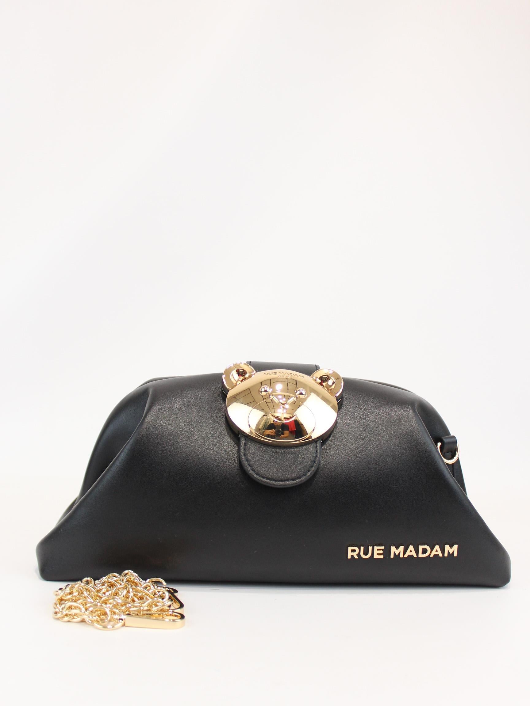 borsa the pouch orsetto 1487 BLACK RUE MADAM PARIS 