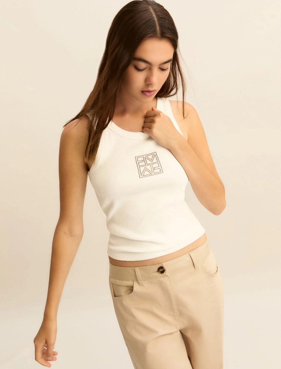 top con ricamo EMMSESAMO 002 EMME MARELLA 