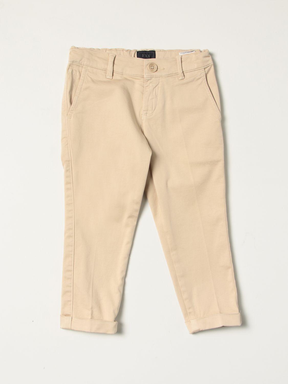 Pantalone in cotone bambino 5Q6131 Z0224 107 FAY 