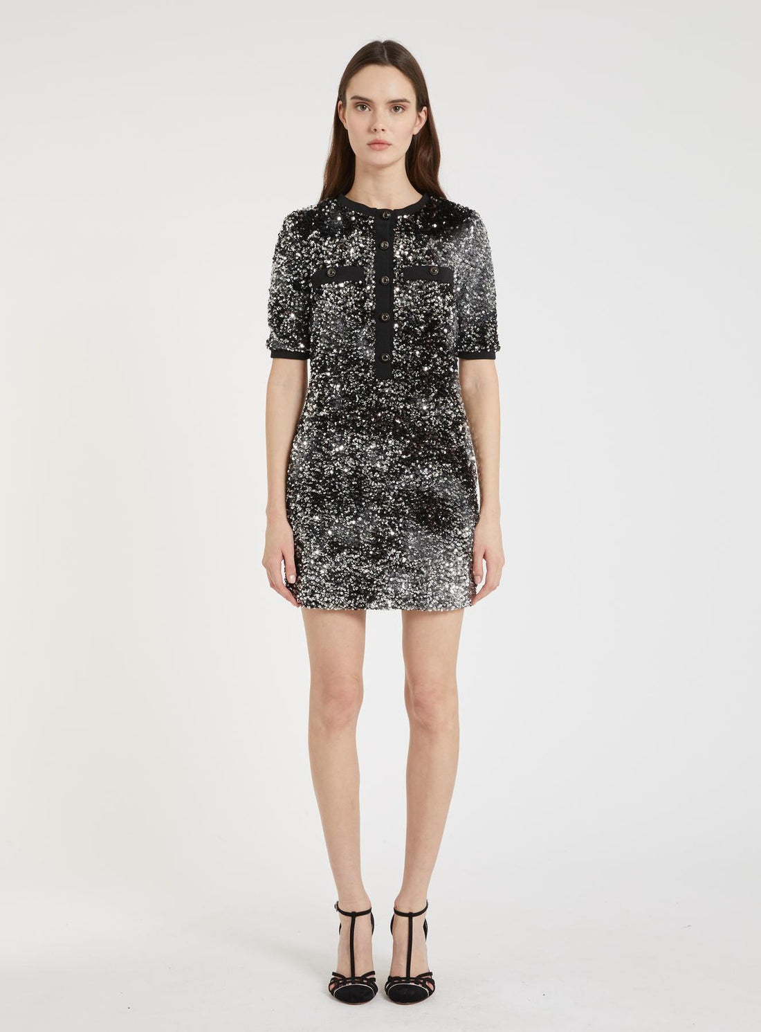 abito in velluto con pailettes TRINCEA 001 MARella 