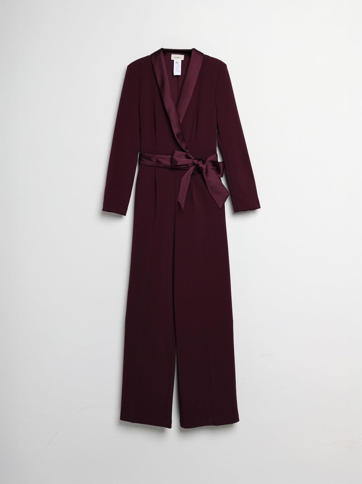 Tuta con fiocco in vita TF0357 BORDEAUX VICOLO 