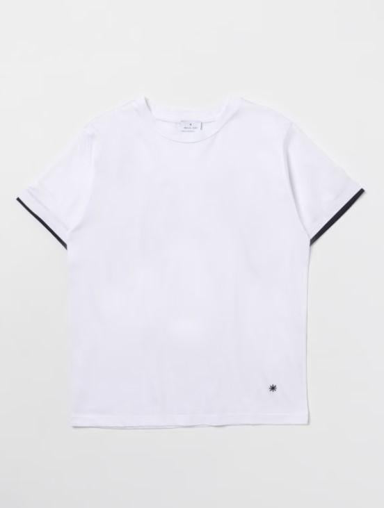 t-shirt con contrasti MR2458 B-B MANUEL RITZ KIDS 