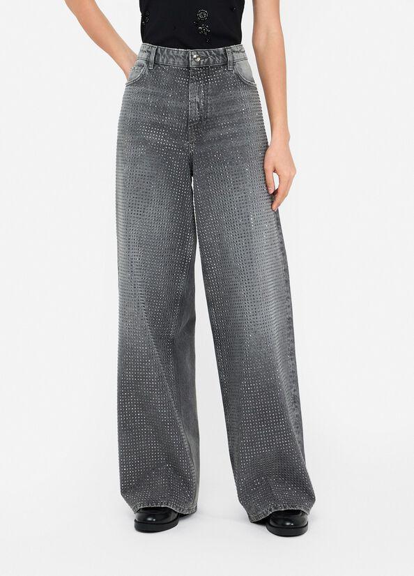 jeans con borchie UF5095D5020 88281 LIU JO DENIM 