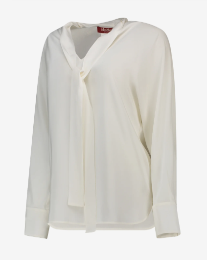 blusa con lacci al collo CACO 042 MAXMARA STUDIO 