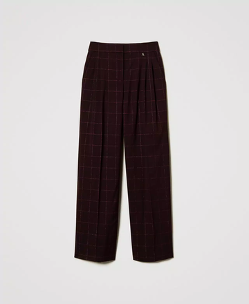 pantalone a palazzo lurex 242AT2165 11963 TWINSET ACTITUDE 