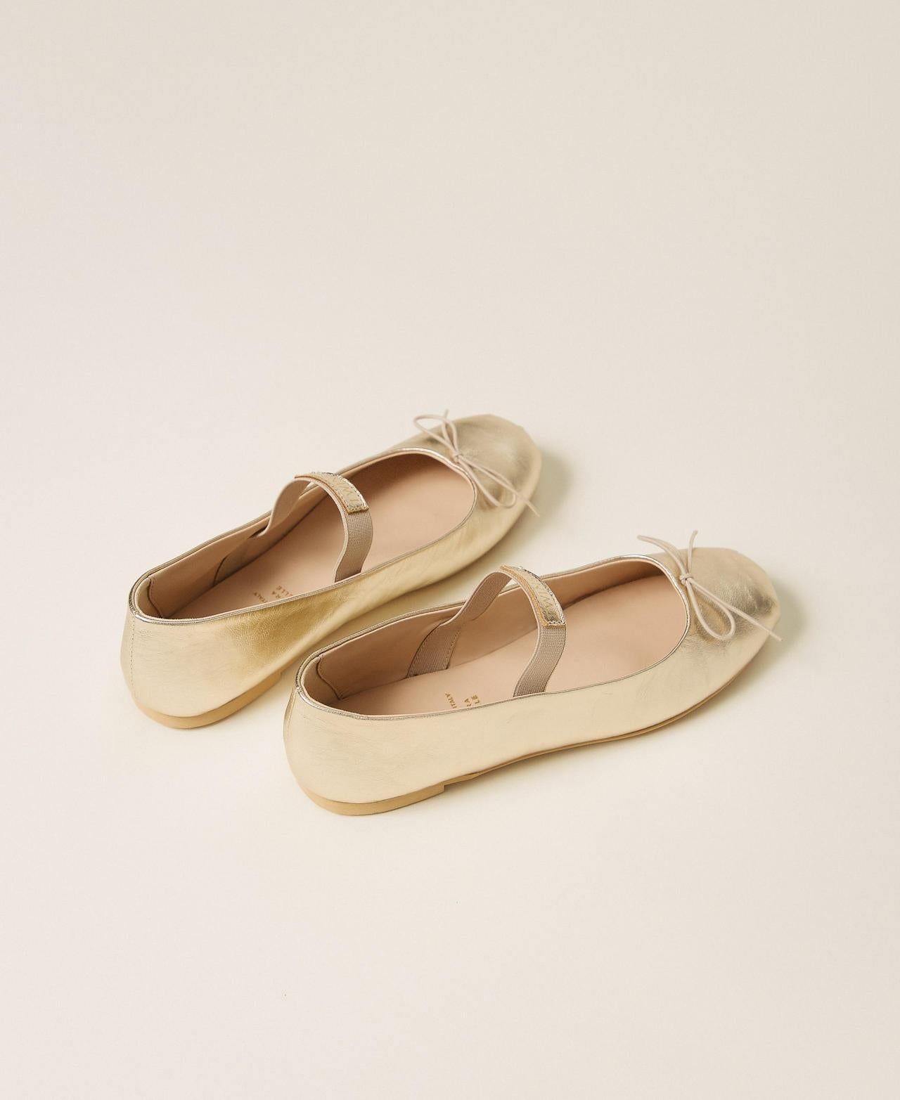 ballerina mary jane in pelle 261GCJ022 10363 TWINSET GIRL 