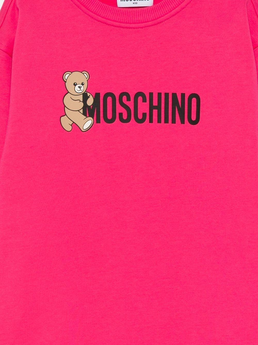 abito felpa teddy HDV0GYLCA83 50541 MOSCHINO KIDS 
