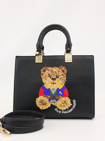 borsa marvin mini tote 1502 BLACK RUE MADAM PARIS 