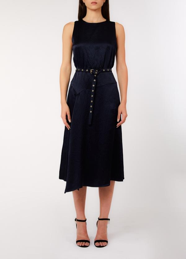 abito con spacco CA6149T450A P9583 LIU JO BLACK 