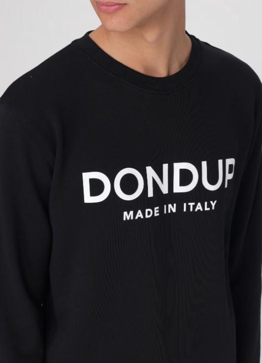 felpa con logo UF641KF0196GR2 999 DONDUP 