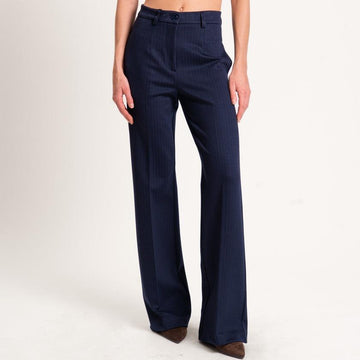 pantalone gessato TF0264 BLU VICOLO 