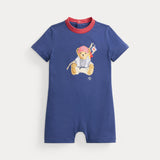 RALPH LAUREN POLO Tuta intera con polo Bear Blu