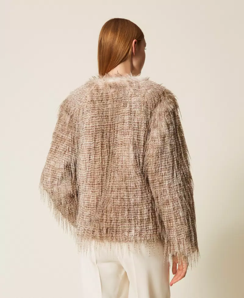 giacca in faux fur 252AP2541 12662 TWINSET ACTITUDE 