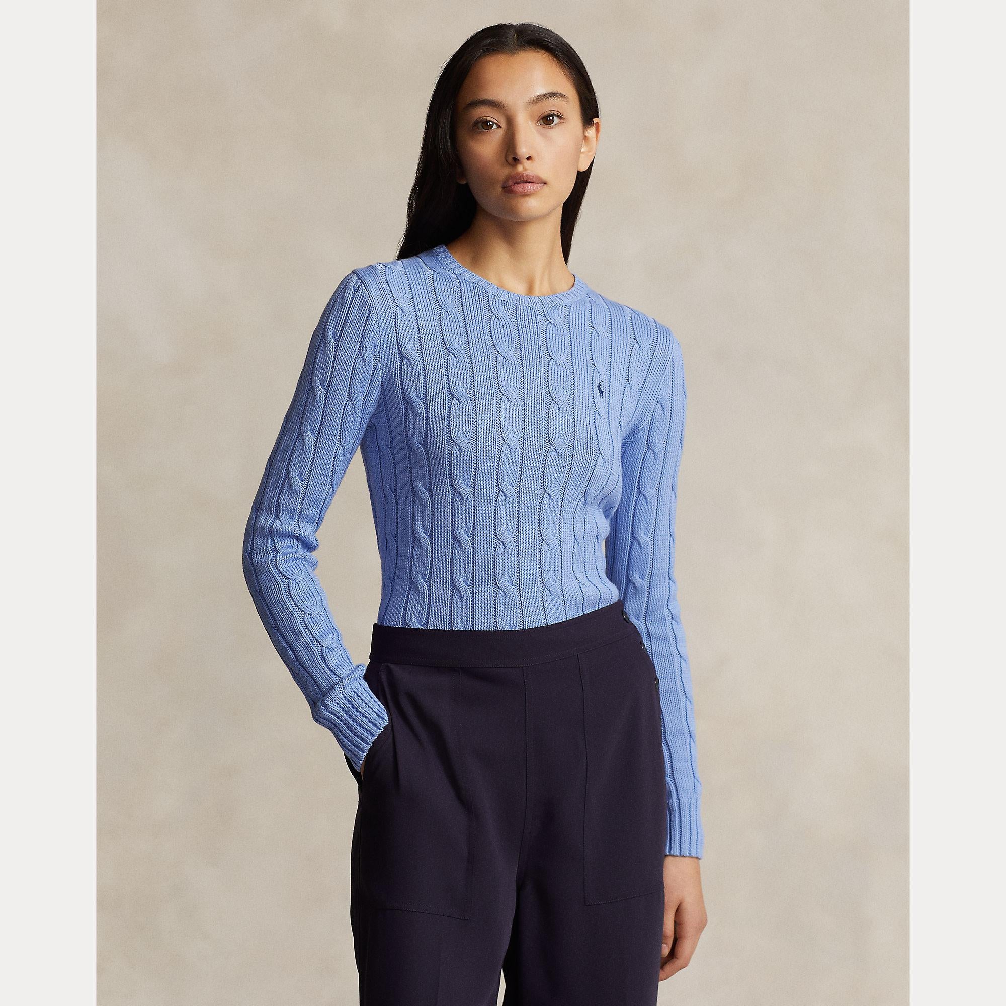 maglia girocollo a trecce 211-891640 003 RALPH LAUREN POLO 