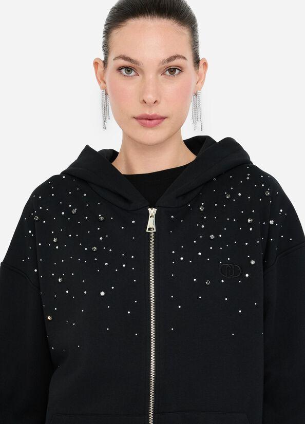 felpa full zip UF5253F0873 22222 LIU JO DENIM 