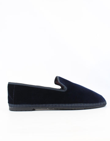 scarpa bassa in velluto blu RIPLEY NAVY FLABELUS 