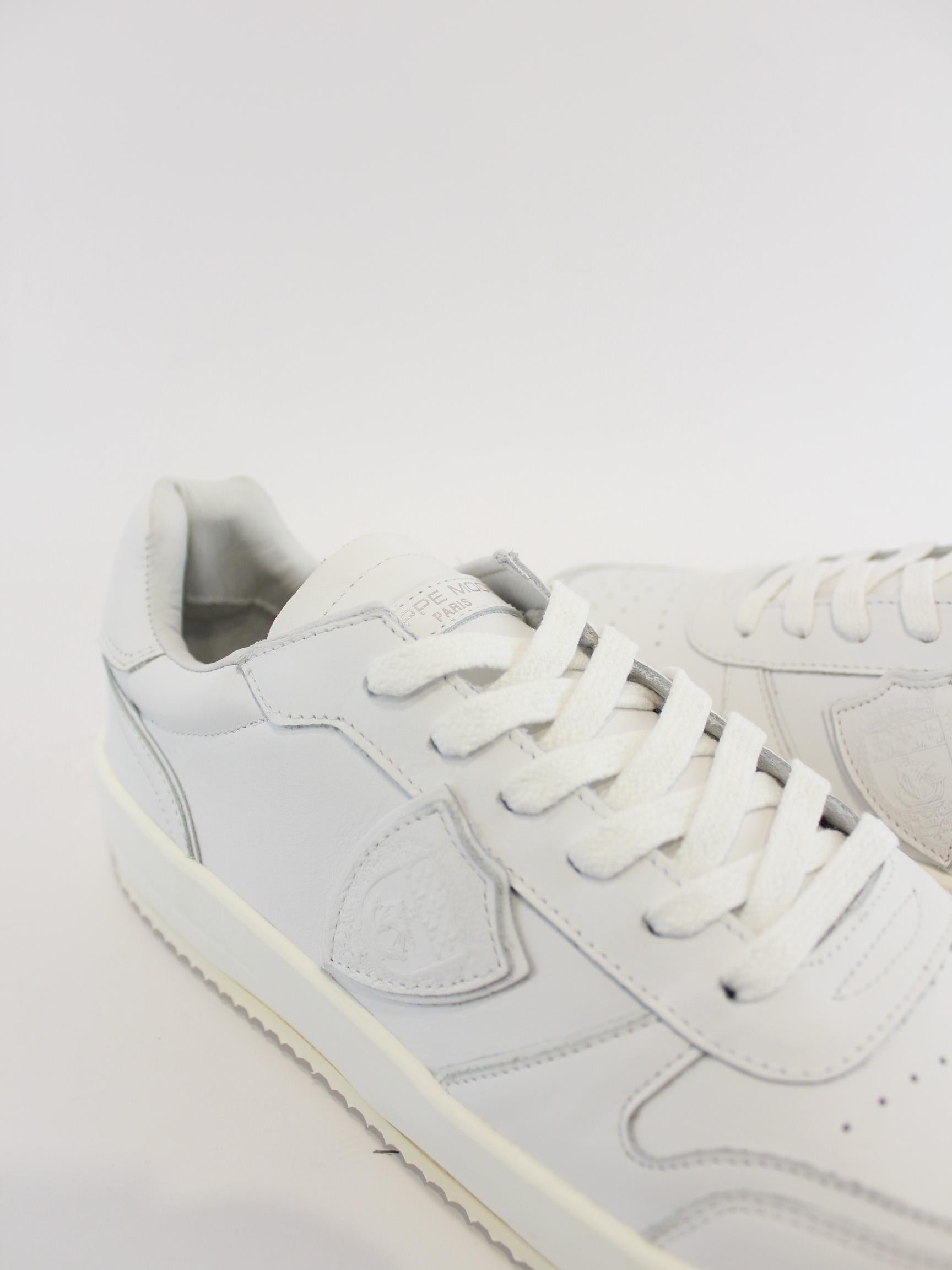 sneaker nice in pelle VNLU BLANC V001 PHILIPPE MODEL 