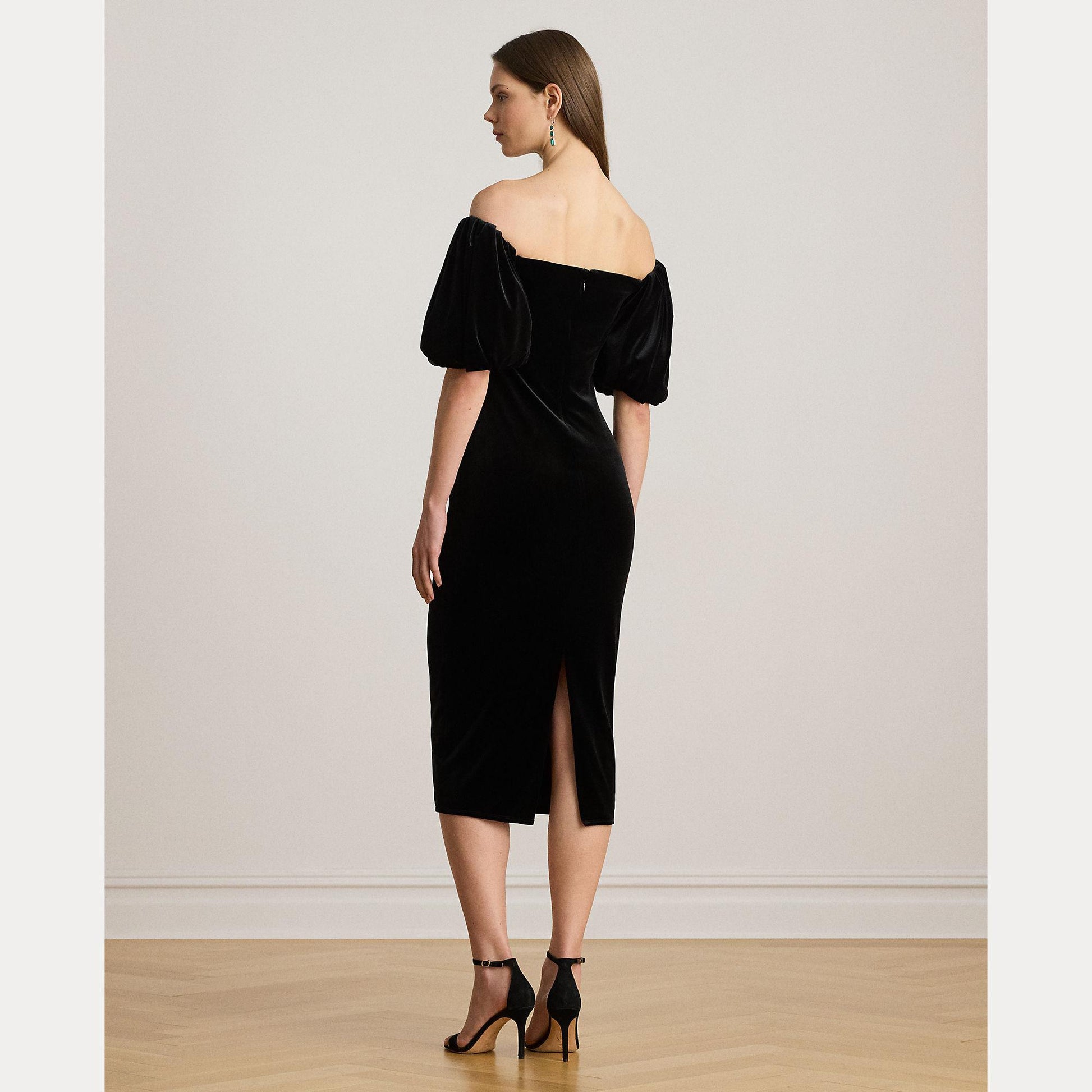 abito con maniche a bolla 253-P03431 001 LAUREN RALPH LAUREN 