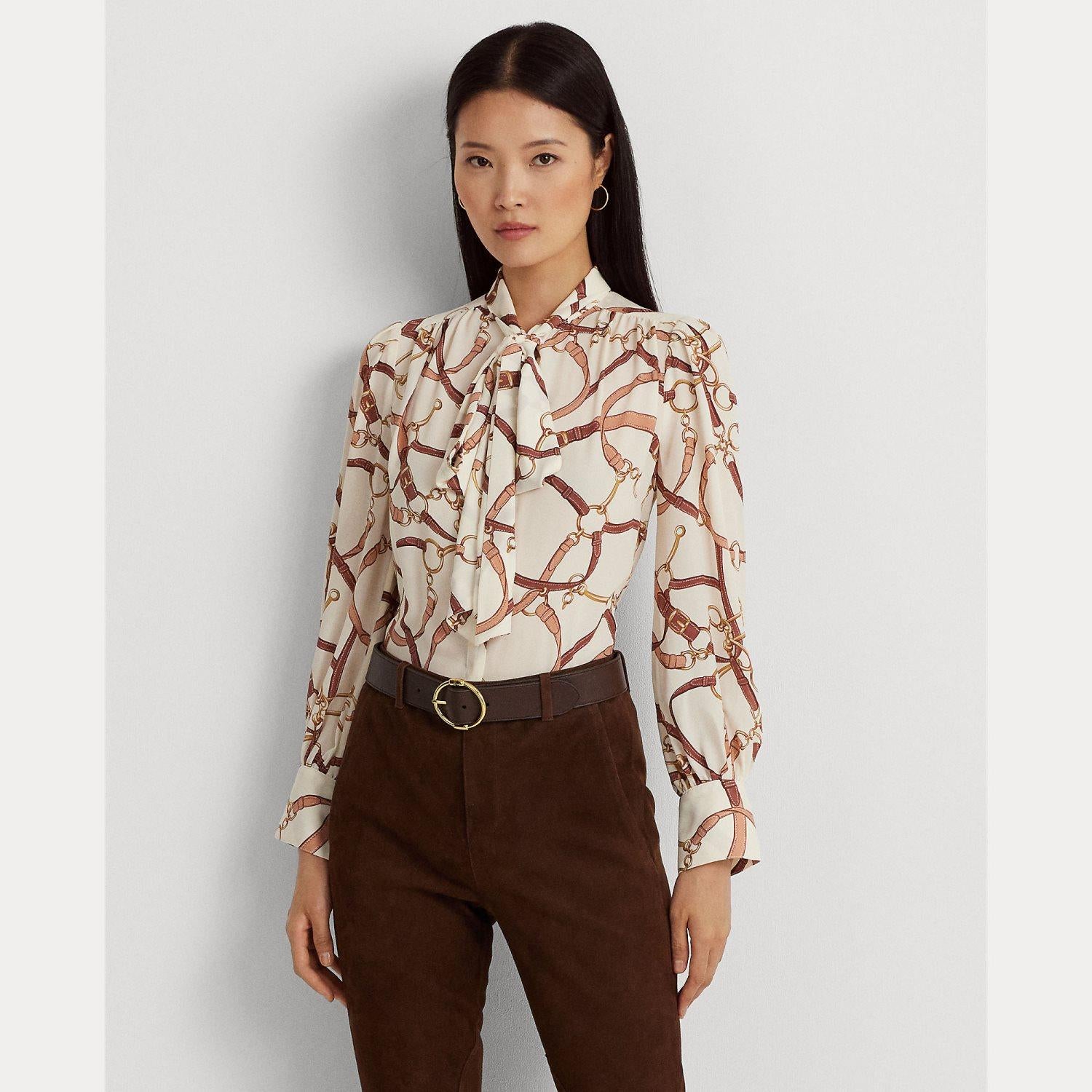 blusa con stampa 200-925010 001 LAUREN RALPH LAUREN 