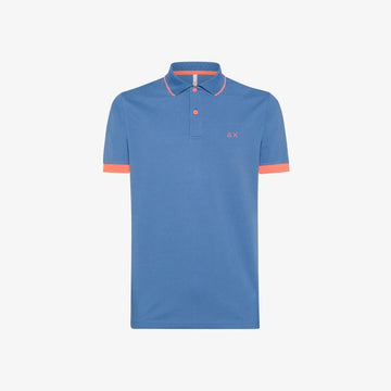 polo con contrasti fluo A34120 56 SUN68 