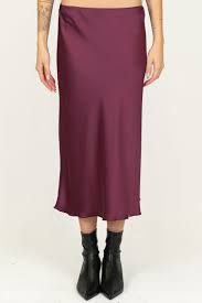 gonna lunga effetto satin