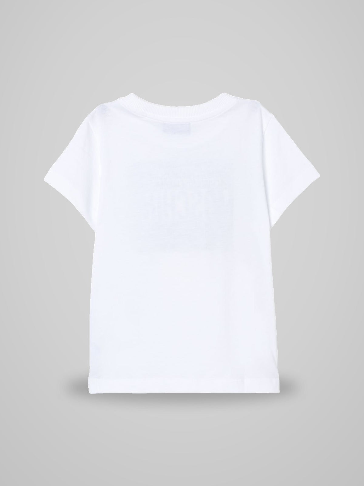 t-shirt con multiscritta H6M04KLAA01 10101 MOSCHINO KIDS 