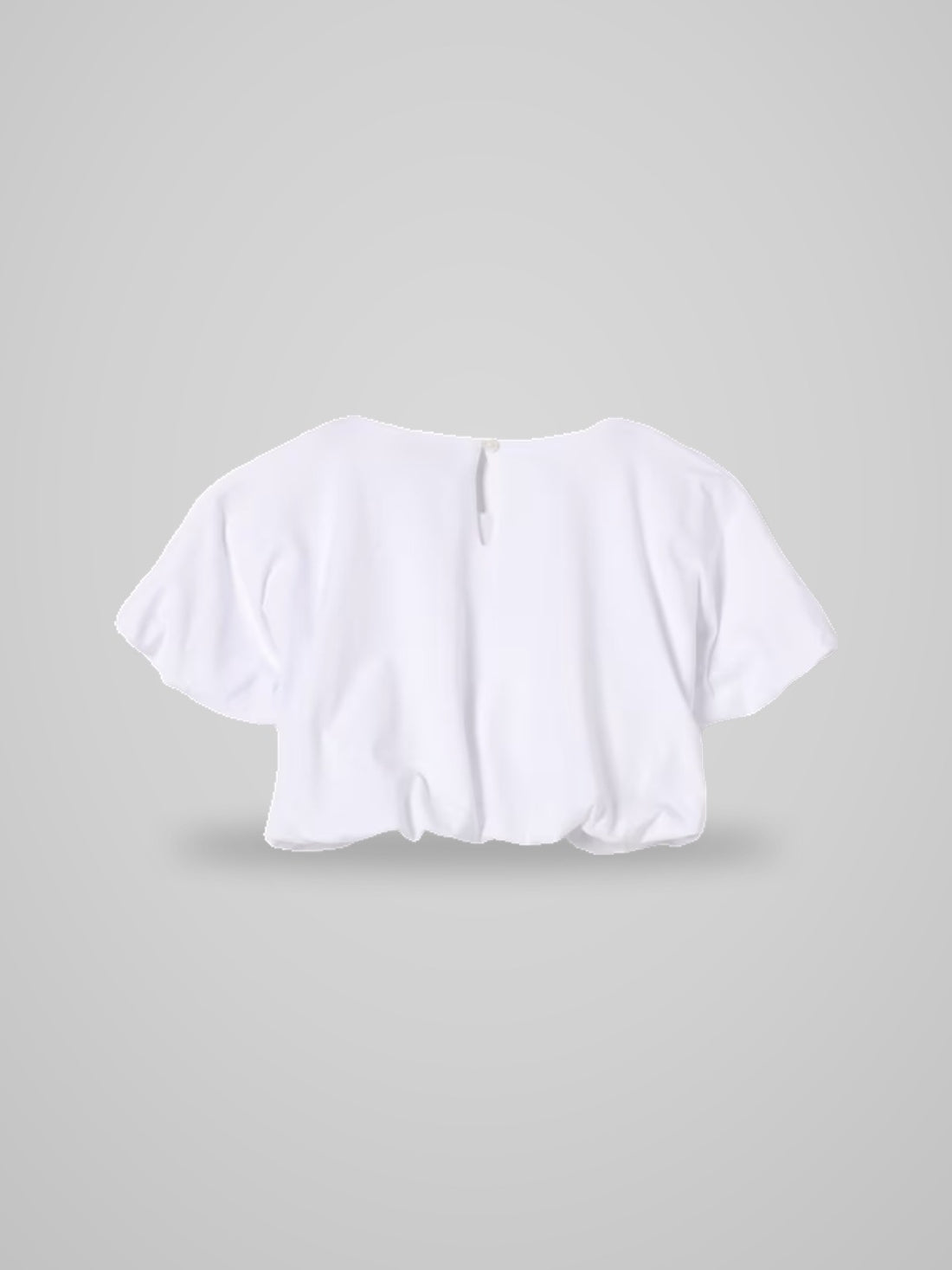 t-shirt cropped in cotone