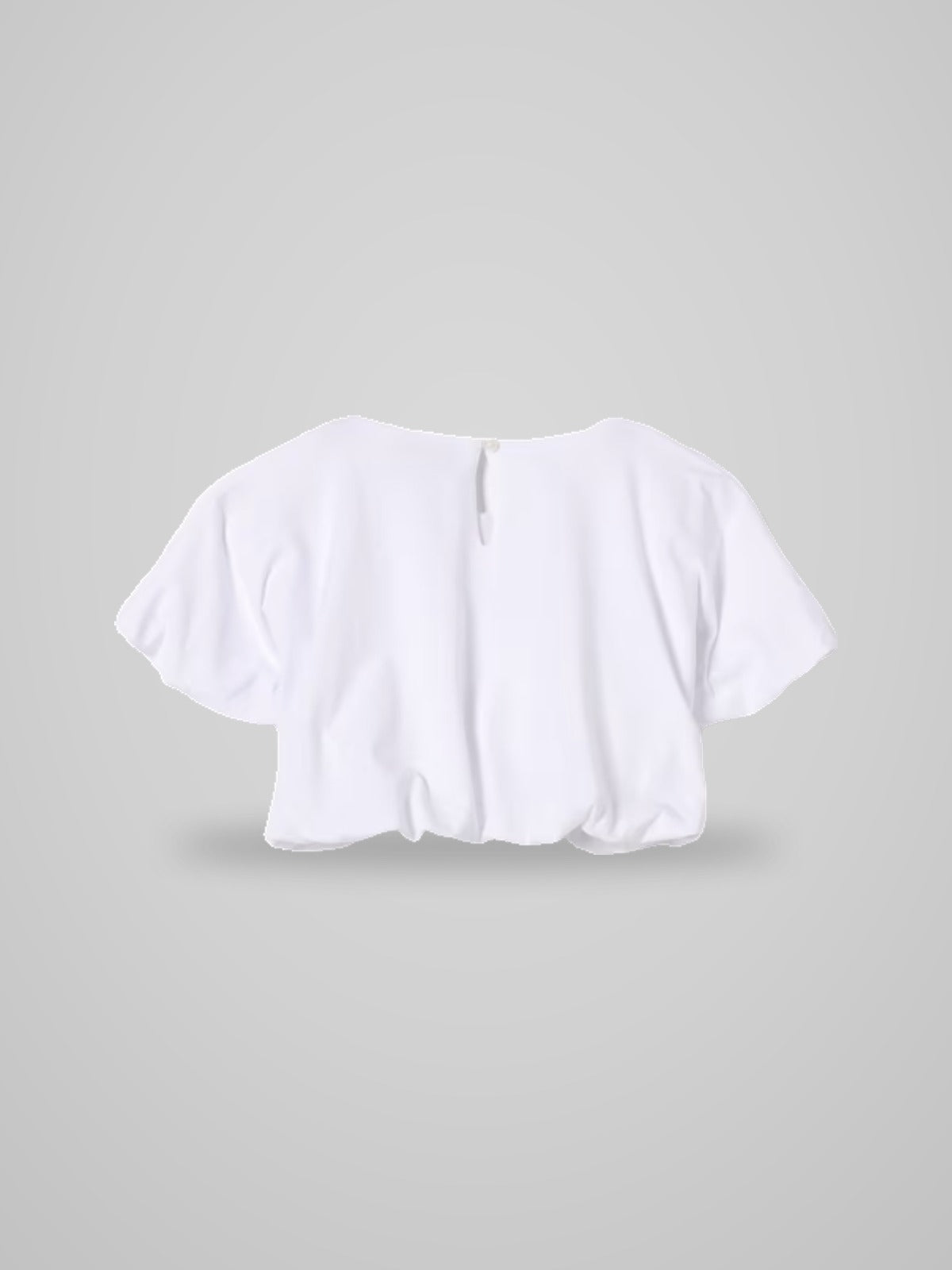 t-shirt cropped in cotone HAM04B LBA10 10101 MOSCHINO KIDS 