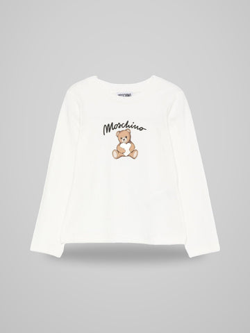 t-shirt maniche lunghe orsetto