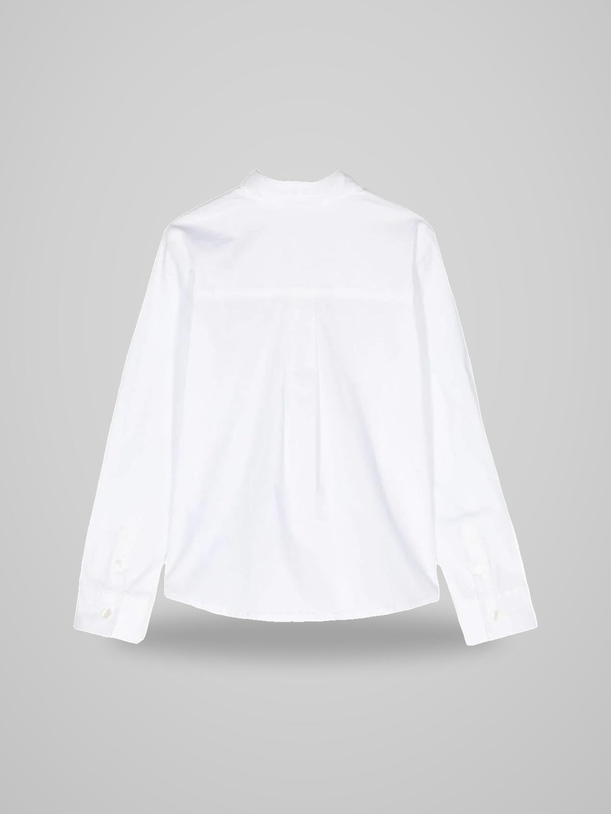 camicia con logo ricamato HNC00ULMA01 10101 MOSCHINO KIDS 