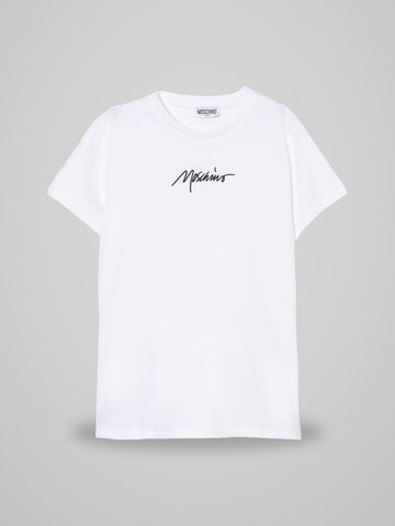 t-shirt con logo scritto