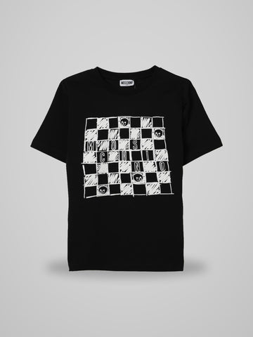 t-shirt stampa scacchi