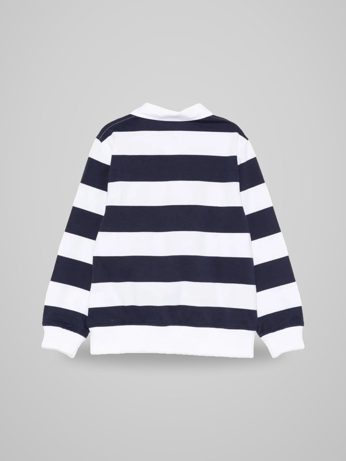 polo a righe con logo HUO010 LAE09 83685 MOSCHINO KIDS 