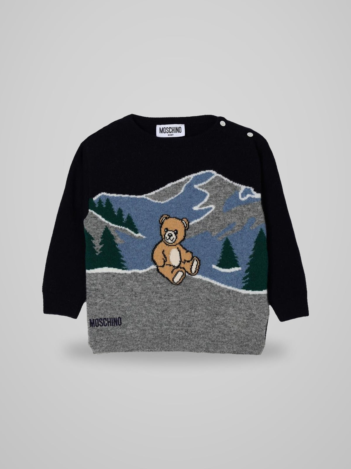 maglione in lana con ricamo