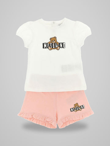 Set con shorts moschino