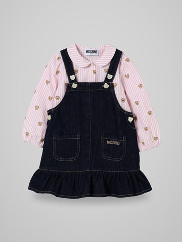 completo camicia e salopette
