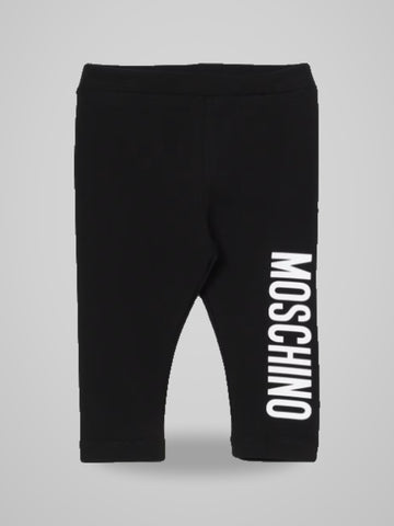 leggins con maxi logo