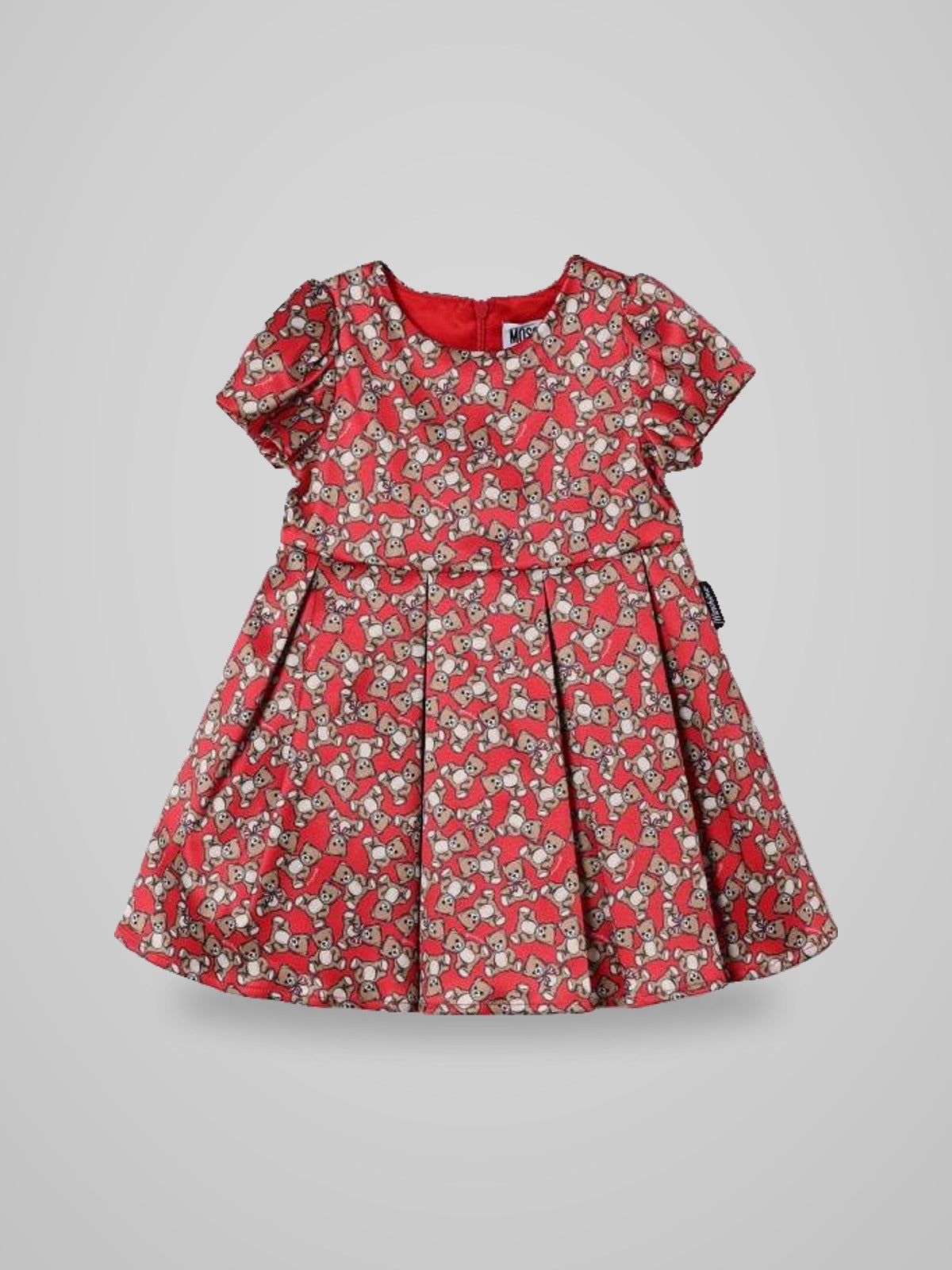 abito in cotone con stampa teddy