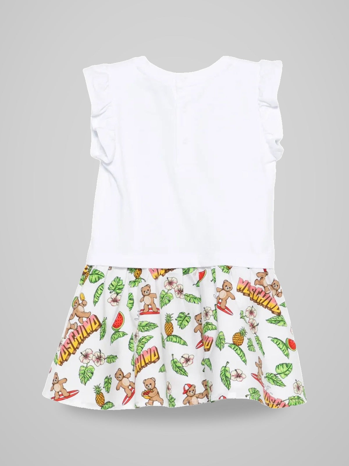 abito con fantasia all over MDV0D7LBA10 10101 MOSCHINO KIDS 